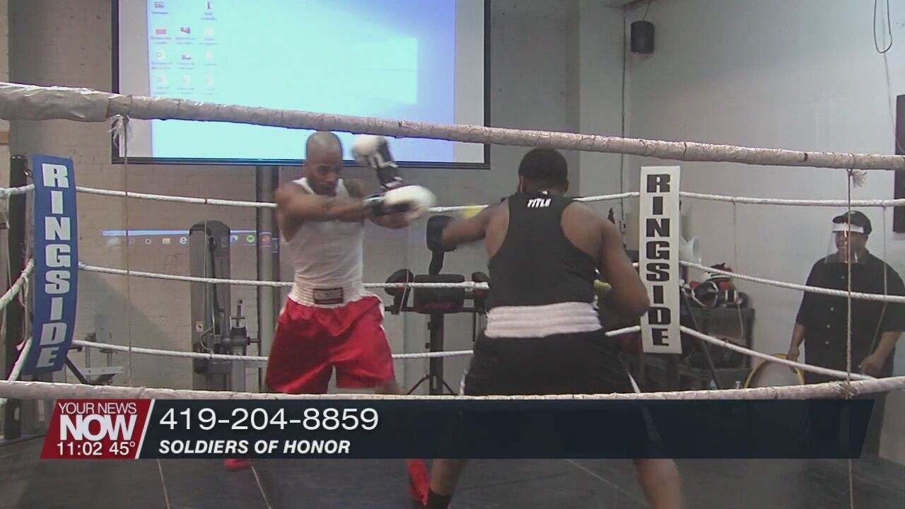 Boxing gym in Lima working toward building up our youth